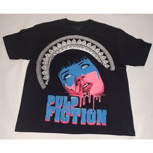 Pulp Fiction Movie Promo Retro T Shirt Adult XL black VINTAGE STYLE